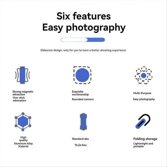 Foldable Magnetic Phone Tripod Stand Selfie Stick