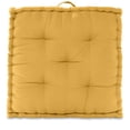 thumbnail image 6 of Better Homes & Gardens Corduroy Tufted Square Floor Cushion, Mustard Yellow, 6 of 7