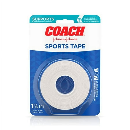 Johnson & Johnson Coach Sports Cloth Tape 1.5 in x 10 yd (Pack of 3)