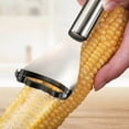 thumbnail image 5 of RnemiTe-amo Stainless Steel Corn Peeler,Corn Peeler Stainless Stee Corn Cob Stripper Tool Corn Thresher from the Cob,Corn Kernel Remover Tool Magic Corn Stripper Tool Corn Cutter Corn Scraper, 5 of 9