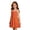 C02-Orange, variant on Gaexia Halloween Nightgowns,Soft Princess Pajama Dresses,Sleepwear Nightie,Flutter Sleeve Nightdress Dress