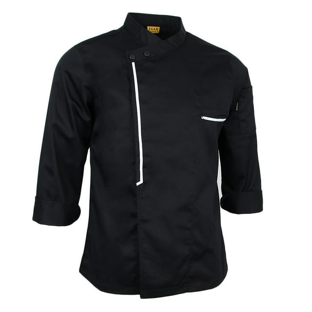 Chaqueta de Chef Baoblaze Retro Manga Larga L Hotel Cocina Profesional