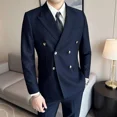 thumbnail image 2 of Conjunto de traje de 2 piezas de corte entallado para hombre, alta calidad, tendencias 2024, trajes y blazers completos para hombre, ropa de lujo para primavera y otoño, 2 of 5