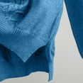 thumbnail image 6 of Maqroz Womens Two Piece Lounge Sets Cable Knit Pullover Hoodie Sweaters Wide Leg Pants Matching Outfit Casual Streetwear Winter Warm Outfits, 6 of 7