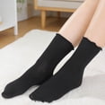 thumbnail image 4 of Bocaoying 12 Pack Womens Ruffle Crew Socks, Cute Frilly Socks Ladies, Casual Turn Cuff Soft Crew Socks for Women Girls, 4 of 8
