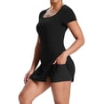 thumbnail image 4 of Ronuti Womens Athletic Dresses for Women Tennis Dresses Square Neck Built in Shorts Pockets Short Sleeve Golf Workout Active Dress, 4 of 10