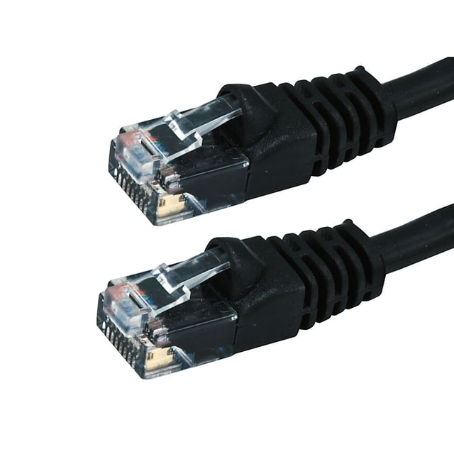 Buhbo Câble de Patch Réseau Ethernet UTP Cat6 6 Pieds, Noir