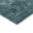 thumbnail image 3 of Addison Rugs Mayfield Premium Machine Washable Transitional Abstract Teal Rectangle Rug, 8' X 10' Machine Washable Transitional Abstract Teal Oversized Sherpa Throw Blanket, 3 of 6