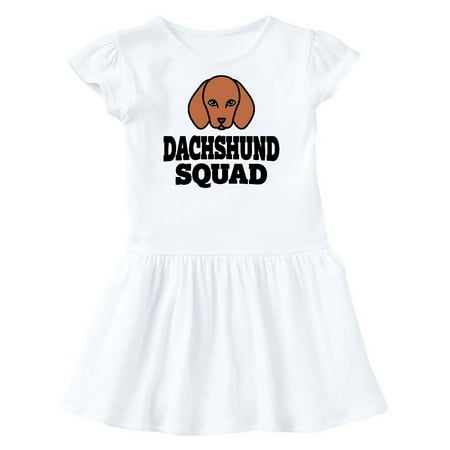 

Inktastic Dog Dachshund Squad Gift Toddler Girl Dress