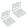 Miangastore Reusable Clear Egg Carton for 4 Eggs 50 Pack