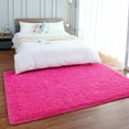 thumbnail image 7 of Lochas Fluffy Soft Shag Carpet Rug for Living Room Bedroom Big Area Rugs Floor Mat, 3'x5',Hot pink, 7 of 7