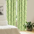 thumbnail image 2 of Ambesonne Irish Curtains, Checkered Retro Shamrocks, Pair of 28"x63", Multicolor, 2 of 5