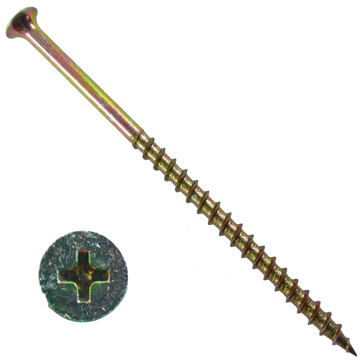 DRYWALL SCREWS YELLOW ZINC 10 x 4" Bulk (1,000 screws) COARSE THREAD