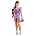 thumbnail image 1 of Barbie-Poupée Deluxe Style-avec haut violet métallisé et short, 1 of 7