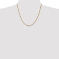 thumbnail image 2 of Real 14kt Yellow Gold 2.25mm Diamond Cut Rope with Lobster Clasp Chain; 20 inch; for Adults and Teens; for Women and Men, 2 of 5