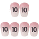 thumbnail image 1 of Espinilleras Fútbol Con Número Fútbol ​​protectores Pantorrilla para Adultos Protectores Antideportivos Tipo Inserto Engrosados ​​(No. 10 Rosa/blanco Tamaño XS Largo 8 Cm Ancho 5 Cm), 1 of 4
