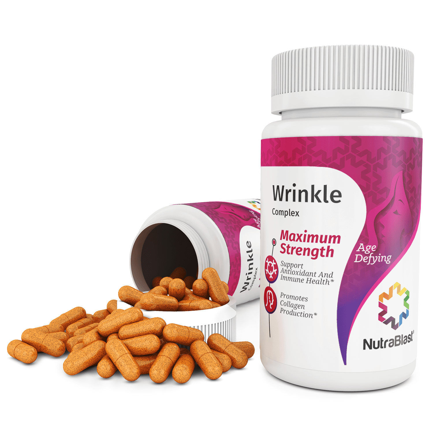 NutraBlast Wrinkle Complex with Resveratrol, Vitamin ACE, Alpha