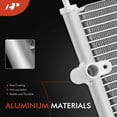 thumbnail image 2 of A-Premium Air Conditioning A/C Condenser Compatible with Honda Accord 1995-1997 & Acura CL 1997-1999, 2.7L 3.0L, Replace# 4729, 80110SS8A21, 2 of 8
