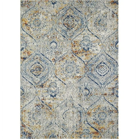 Totti Loops 3  x 5  Rectangular Polypropylene Oriental Rug in Cream/Multicolor