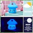thumbnail image 4 of Cute Mushroom LED Night Light Color Changing Mushroom Light Luminous Color Kid's Room Oficina Fiesta Decoración Regalo (Azul), 4 of 5