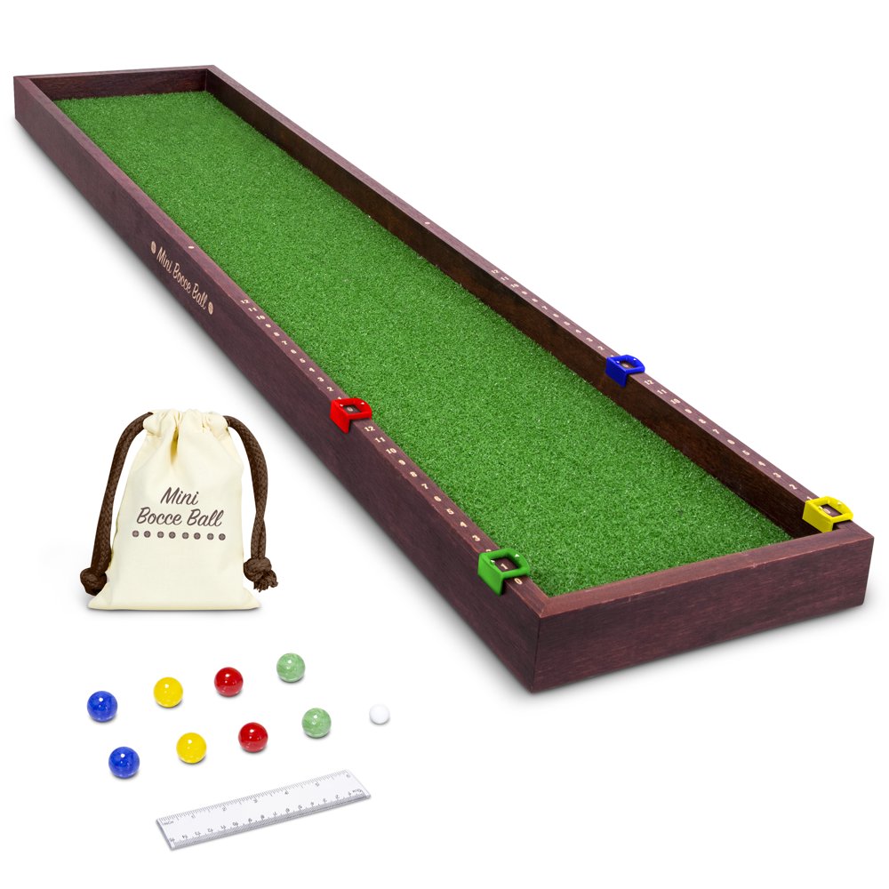 GoSports Mini Bocce Tabletop Game Set for Kids & Adults, Includes 8