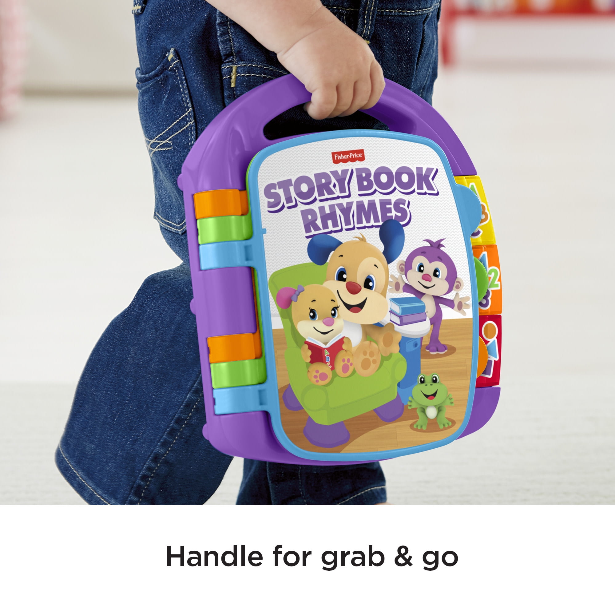 Fisher-Price Laugh & Learn Storybook Rhymes Musical Electronic Learning Toy for Baby & Toddler