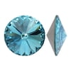 Swarovski Crystal, #1122 Rivoli Fancy Stones 14mm, 2 Pieces, Light Turquoise F