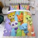 thumbnail image 4 of Fiesta de Palabras Conjunto de sábanas temático, trío de piezas, cómodo y amigable con la piel, diseño único, regalo de decoración para el hogar para familiares, amigos y fans,173cm *218cm, 4 of 6