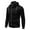 Black, variant on KIHOUT Fall and Winter Mens Coat Plus Size Men's Fashion Casual Solid Color Zipper Pockets Long Sleeve Hooded Casual Outwear Coat