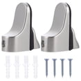 thumbnail image 1 of BRIGHTFUFU 2 Unids Duckbill ajustable clips de panel clips de los soportes de muebles estantería de vidrio fijando clips (plata), 1 of 7