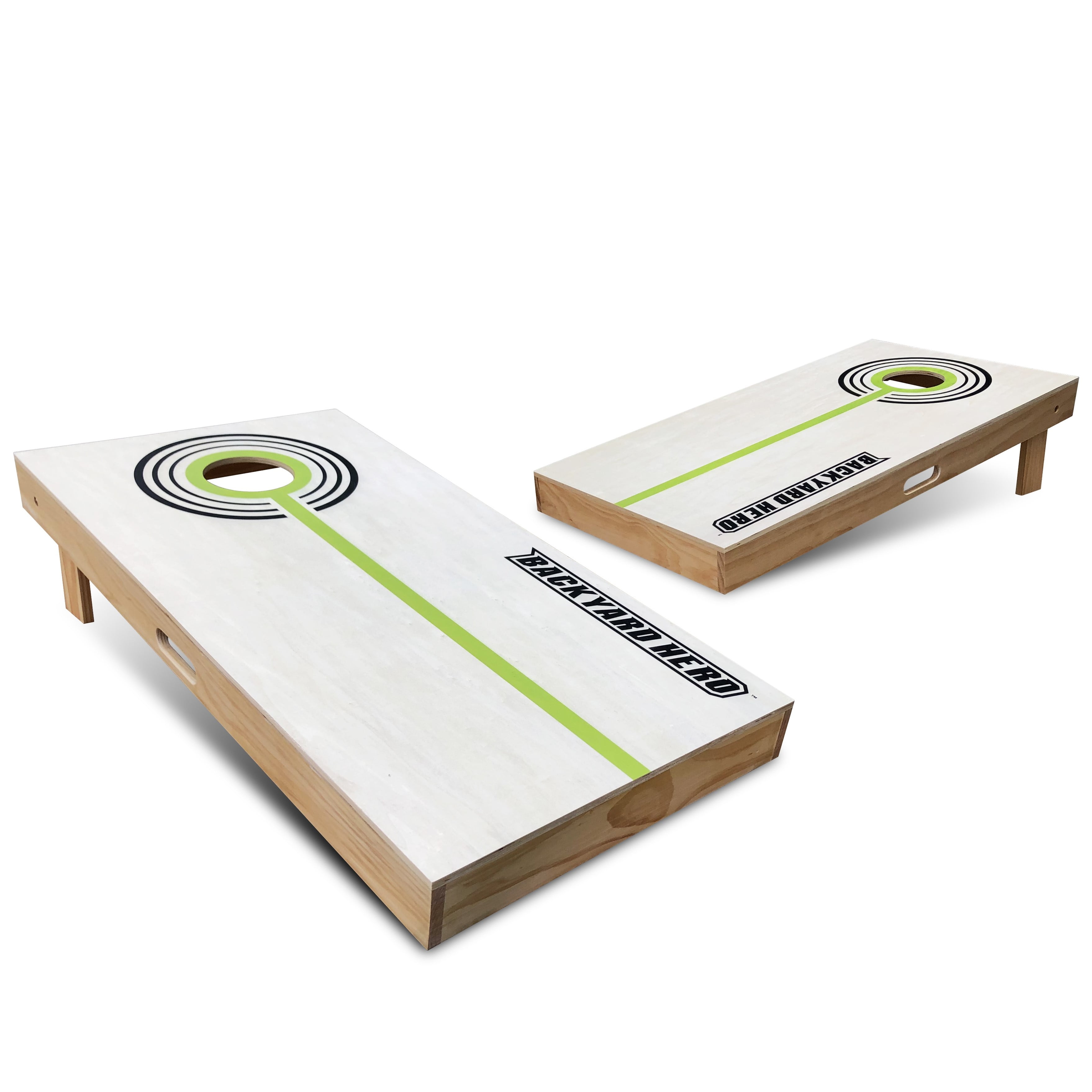 Official Size Cornhole Bean Bag Toss Set 4 ft x 2 ft by Backyard Hero