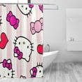 thumbnail image 2 of Hello Kitty Shower Curtain, Waterproof Bathroom Shower Curtains, Washable Cloth Shower Curtain With 12 Hooks, 72 "W X 72" L, 2 of 9