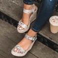 thumbnail image 5 of Women's Snake Heel Wedge Sandals, Leisure Wedges, 5 of 5