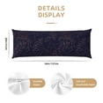 thumbnail image 3 of Lsque Copper-Gold Gloss Outline Flower1 Body Pillow Case Cover,Ultra-Soft Microfiber Bed Pillow Cases 20x54 inches,Elegant Bedding,Breathable Durable Pillow Cover with Envelope Closure, 3 of 8