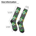 thumbnail image 2 of Goofa Spring St Patrick’S Day Irish Gnomes Pattern Adult Stockings, Color-Block Knee High Socks, Comfortable and Breathable, Soft and Stretchable, Sports, and Decoration, 2 of 6