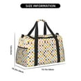 thumbnail image 3 of Rateoe Colorful Checkered 1 Pattern Gym Bag for Women, Duffle Bag for Travel with Wet Pocket, Carry on Weekender Bags for Women, Water Resistant Travel Bag Duffel Bag, 3 of 7