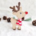 thumbnail image 1 of Ganfancp Christmas Deer Decoration Christmas Jewelry Gift Lovely Wood Crafts Household Holiday Supplies Ofertas Del Día Sólo En Línea 1X Adorno Navideño de Ciervo, 1 of 5
