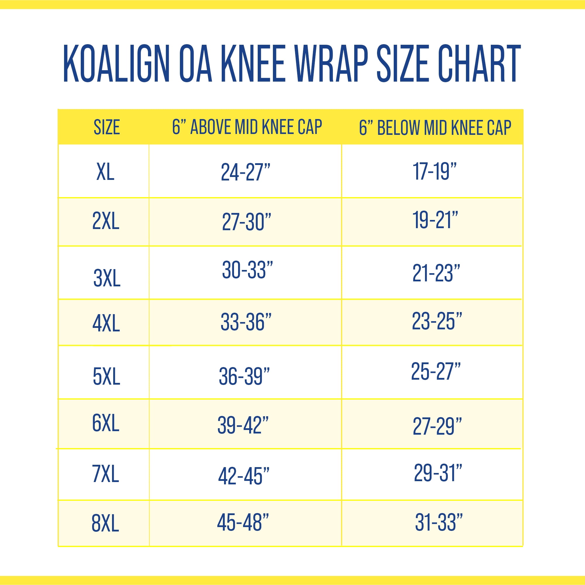 Brace Align KOAlign Plus Size Knee Brace - Knee Support for Osteoarthritis Relief, XL to 8XL, L1833/L1832