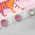 thumbnail image 4 of Homewish Kawaii Pink Tiger Black Out Curtains, Fashion Wildlife Print Curtains Pack of 2 (42x63 Each), Teens Adult Men Women Bedroom Curtains, Black Out Curtains Decor, 4 of 6
