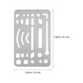 thumbnail image 2 of Raindrops 6Pcs Shield Stainless Steel Drawing Erasing Shield for Craft and Travel, 2 of 7