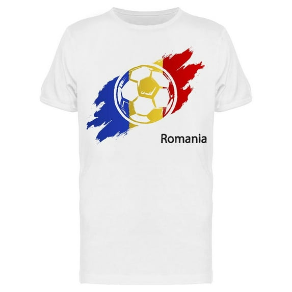 Football Romania T-Shirt Men -Image by Shutterstock, Male Large