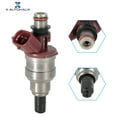 thumbnail image 5 of 195500-2550 Automobile 2 Pins Fuel Injector Replacement for Daihatsu Silver Tone Red, 5 of 6