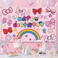 thumbnail image 3 of Lazo kawaii rosa para decoración de fiesta, feliz cumpleaños, 3 of 7