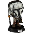 thumbnail image 1 of Funko Pop! Star Wars: The Mandalorian - Mandalorian (cromado) #345. Figura coleccionable Funko POP, 1 of 4