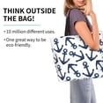 thumbnail image 2 of Disketp Navy Blue Anchor Bolsa Tote Estampada para Mujer, Bolso de Hombro y de Mano para Compras y Viajes, 2 of 8