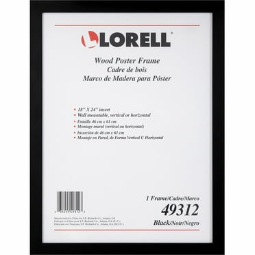 Lorell, LLR49312, Wide Frame, 1 Pack, Black