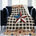thumbnail image 1 of Fiudx Liquidación De Ropa De Cama Manta De Franela Estampada Para El Día De La Independencia, Manta Acondicionadora Para Sofá, Manta Para Siesta, Sábana De Ocio, Regalo De Vacaciones, 1 of 7