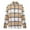Yellow, variant on IROINNID Men's Woolen Turndown Lapel Long Sleeve Plaid Leisure Single-breasted Woolen Shirt Jacket Top