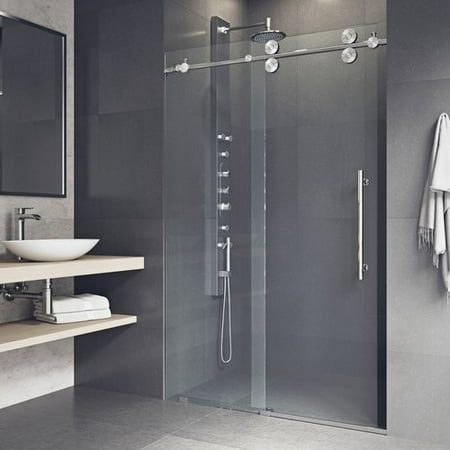 Vigo Elan 68 Frameless Shower Door 3 8 Clear Gl Stainless Vigo Elan 68 Frameless Shower Door 3 8 Clear Gl Stainless