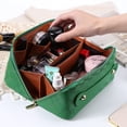 thumbnail image 2 of Bolsa de maquillaje Cessfle a cuadros de gran capacidad con asa de 25 x 12 x 12 cm, 2 of 9